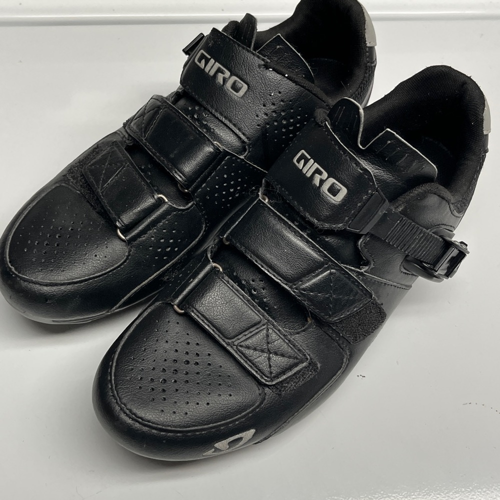 Giro Black Velcro & Buckle Cycling Shoes
